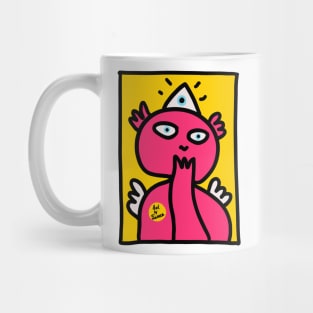 Pink Cool Alien Graffiti Mug